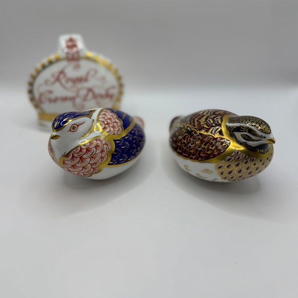 Royal Crown Derby Dappled Quail bone china paperweight figurine. EUC. - Picture 3 of 12